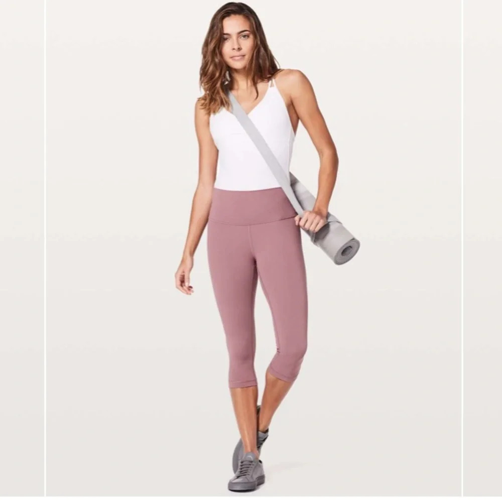 lululemon athletica Mauve High-Rise Cropped Leggings